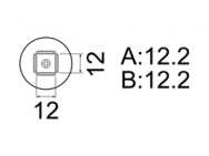 Сменный наконечник A1262B для HAKKO FR-803B, 12х12