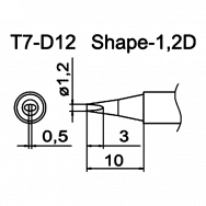 Наконечник T7-D12 для FM-202