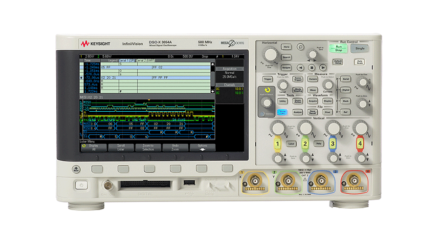 DSOX3054A Осциллограф: 500 МГц, 4 аналоговых канала
