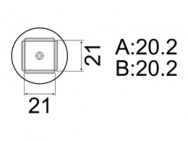 Сменный наконечник A1261B для HAKKO FR-803B, 20х20