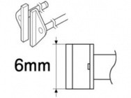 Сменный наконечник A1391 для термопинцета HAKKO 950 (C1311), 6L