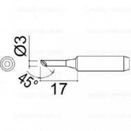 Наконечник N452-T-3C для паяльников DASH