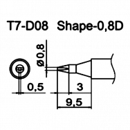 Наконечник T7-D08 для FM-202