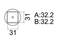 Сменный наконечник A1265B для HAKKO FR-803B, 32х32
