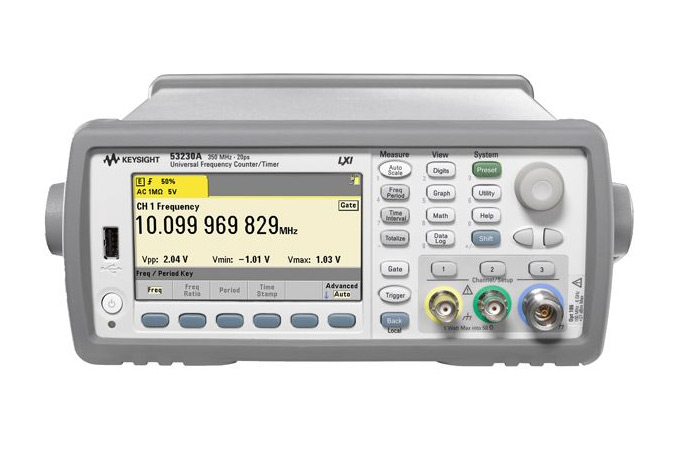 53230A Универсальный частотомер/таймер, 350 МГц, 12 разрядов/с, 20 пс