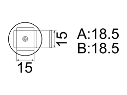 Сменный наконечник A1135B для FR-803B, 17,5х17,5
