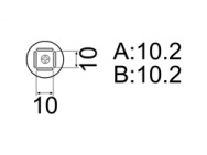 Сменный наконечник A1125B для FR-803B, 10х10 мм