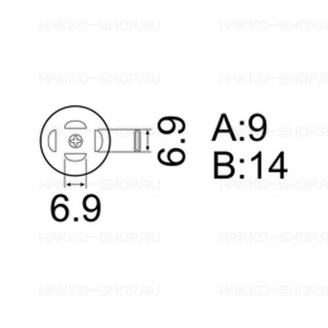 Сменный наконечник A1139B для FR-803B, 12,5х7,3