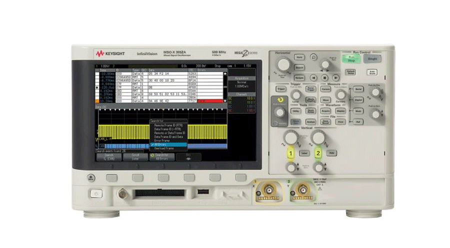 MSOX3052A Осциллограф смешанных сигналов: 500 МГц, 2 аналоговых и 16 цифровых каналов