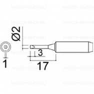 Наконечник N452-T-SD для паяльников DASH