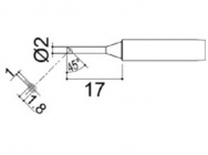 Наконечник 900M-T-2CM