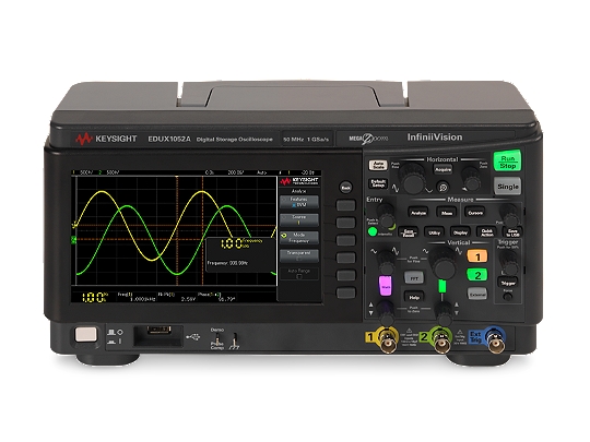 EDUX1052A Осциллограф: 50 МГц, 2 аналоговых канала