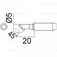 Наконечник N454-T-5C для паяльников DASH