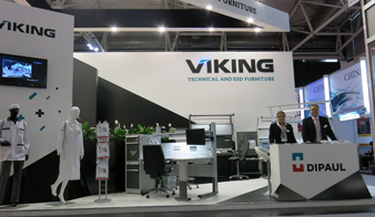 Стенд промышленной мебели VIKING на выставке electronica 2014 в Мюнхене