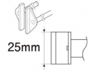 Сменный наконечник A1385 для термопинцета HAKKO 950 (C1311), 25L