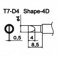 Наконечник T7-D4 для FM-202