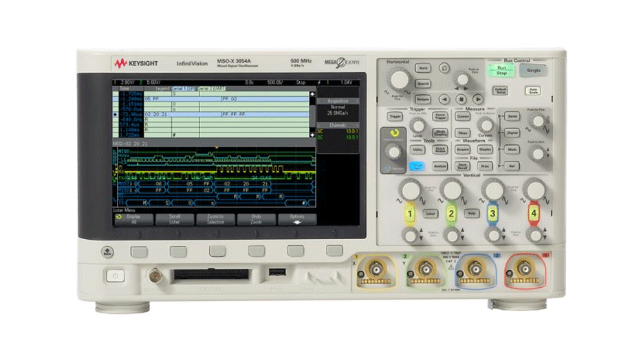 MSOX3054A Осциллограф смешанных сигналов: 500 МГц, 4 аналоговых и 16 цифровых каналов