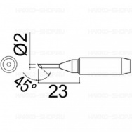 Наконечник N454-T-2C для паяльников DASH