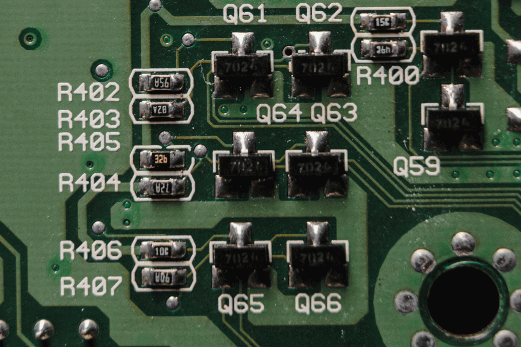 SMD-резисторы на печатной плате