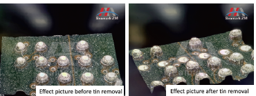Бесконтактное одноточечное удаление припоя