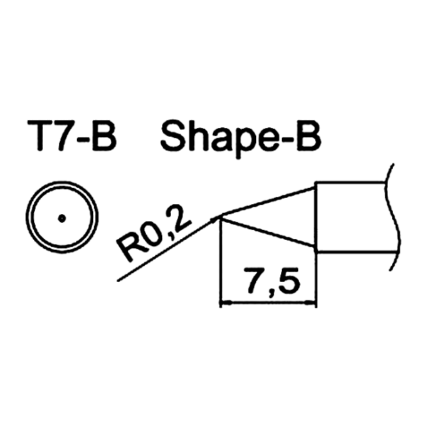 Наконечник T7-B для FM-202
