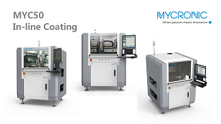 Автоматическая система селективного нанесения влагозащитных материалов Mycronic MYC50
