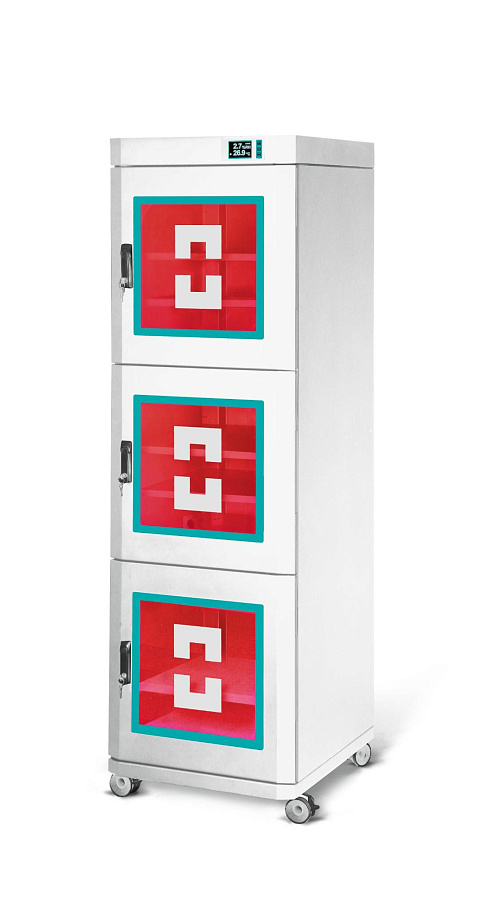 Шкаф сухого хранения серии DC ESD с 3 секциями