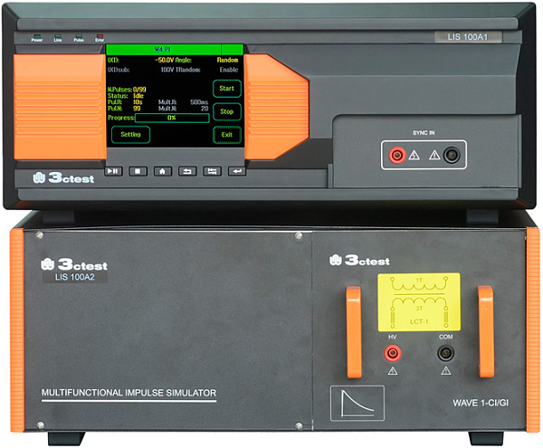 Испытательная система тестирования устойчивости к непрямому воздействию молнии LIS 100A & LIS 100B (уровень 3 для всех импульсов)